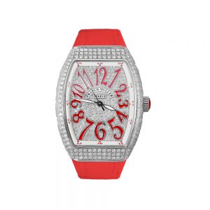 Đồng hồ nữ Franck Muller V32 Red Full Diamond Automatic