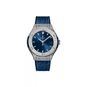 Đồng hồ nữ Hublot Classic Fusion Blue Pave 33mm 581.NX.7170.LR