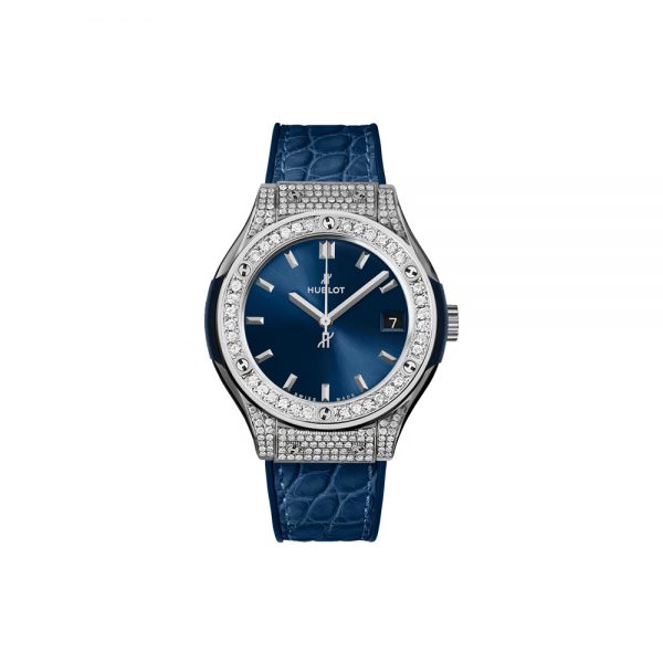 Đồng hồ nữ Hublot Classic Fusion Blue Pave 33mm 581.NX.7170.LR