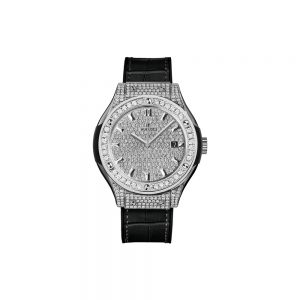 Đồng hồ nữ Hublot Classic Fusion Black Full Diamond 581.NX.1171.LR