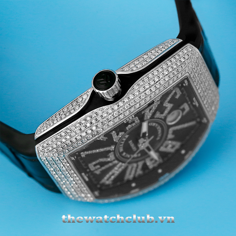 Đồng hồ nam Franck Muller Vanguard V41 Black Pave Diamond