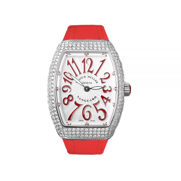 Đồng hồ nữ Franck Muller V32 Red Pave Diamond
