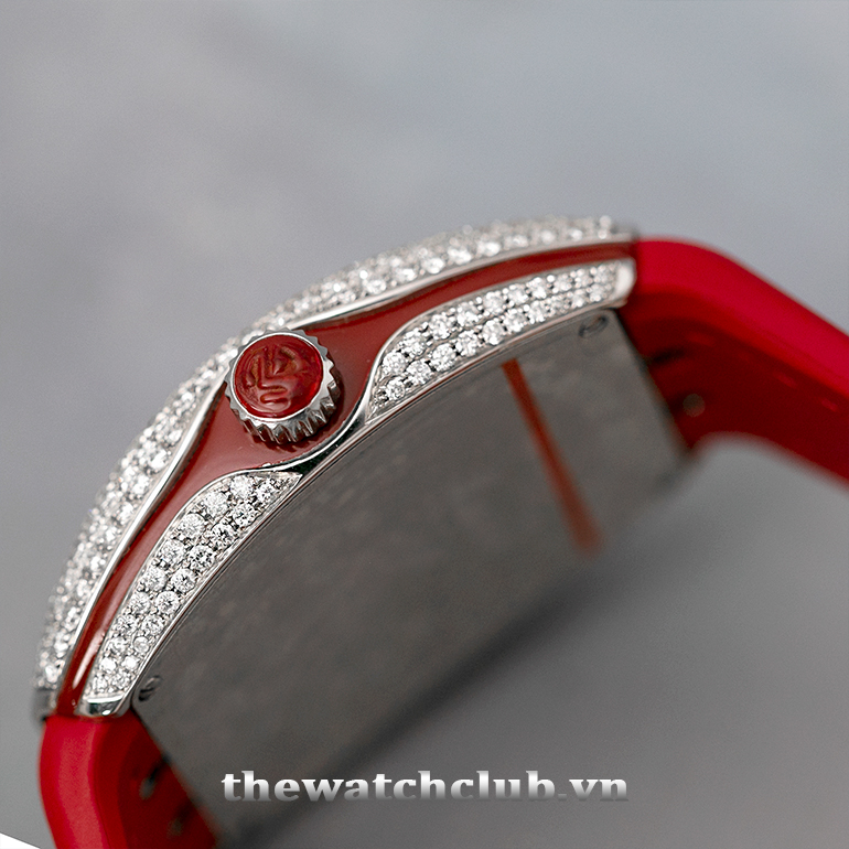 Đồng hồ nữ Franck Muller V32 Red Pave Diamond