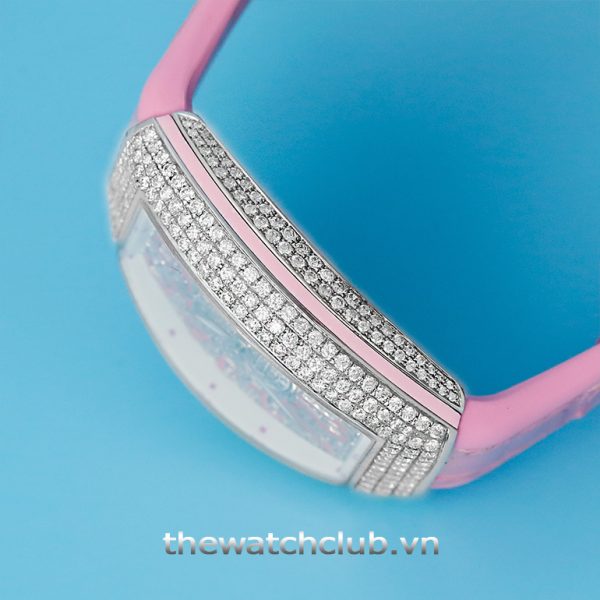 Đồng hồ nữ Franck Muller Vanguard V32 Pink Full Diamond