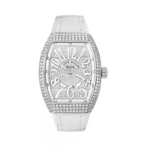 Đồng hồ nữ Franck Muller Vanguard V32 White Full Diamond