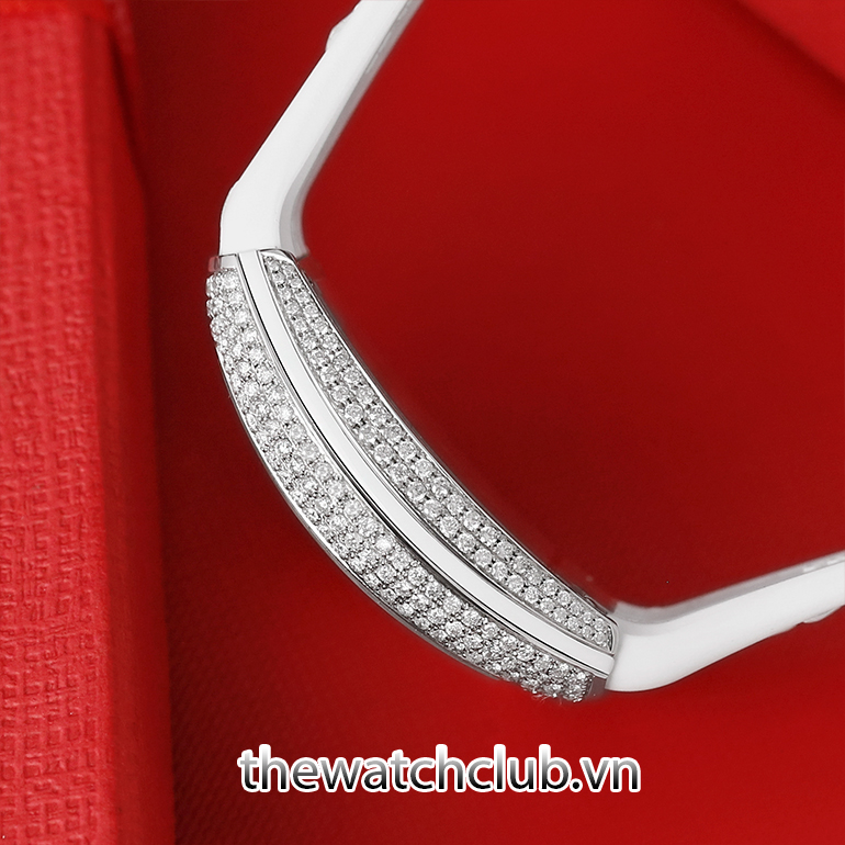 Đồng hồ nữ Franck Muller Vanguard V32 White Full Diamond
