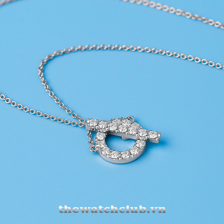 Dây chuyền Hermes Finesse Bracelet White Gold Diamond
