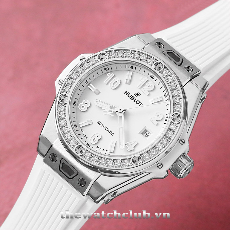 Đồng hồ nữ Hublot Big Bang One Click Steel Diamonds 33mm White