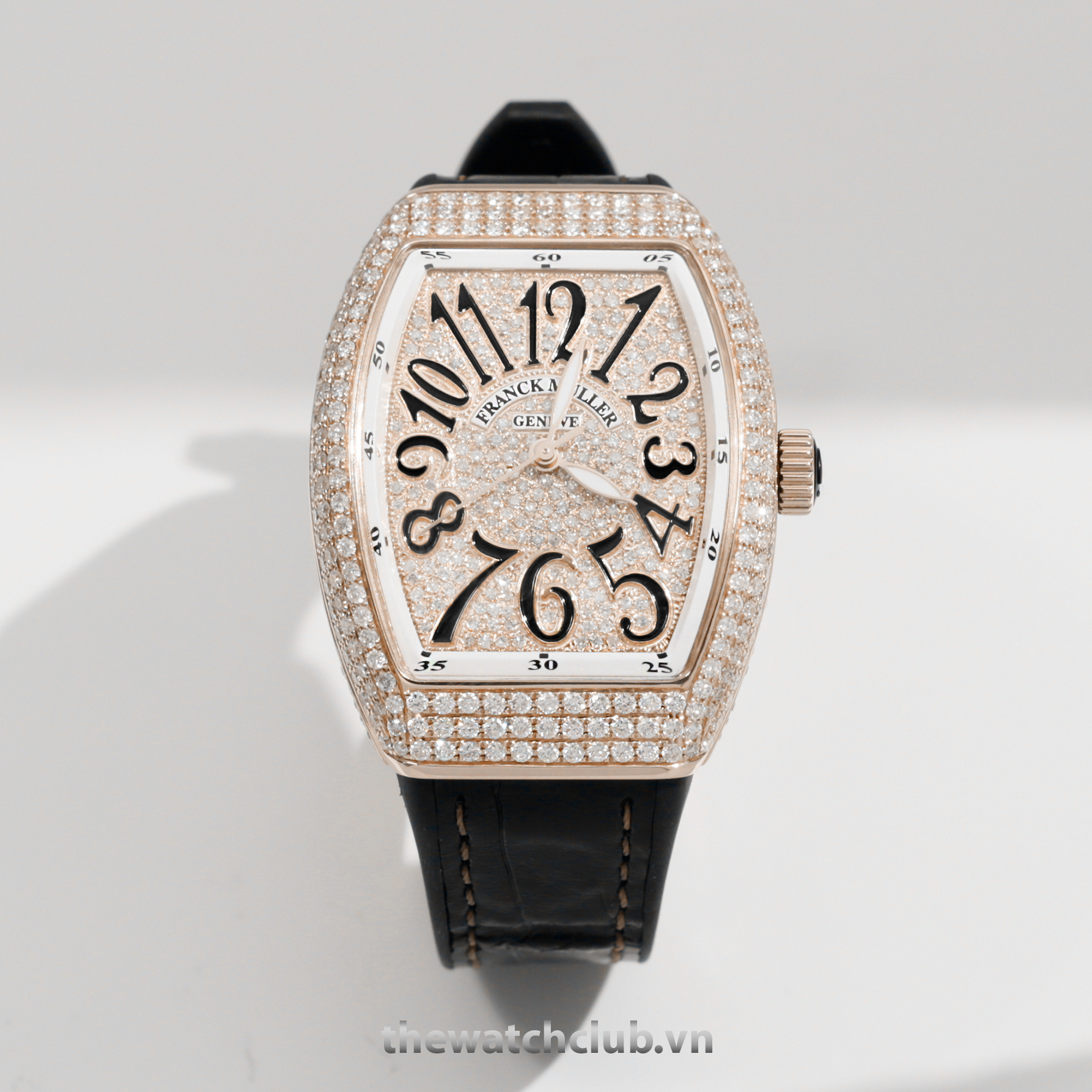 Đồng hồ Franck Muller V32 Rose Gold Full Diamond