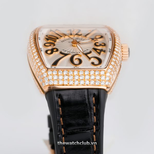 Đồng hồ Franck Muller V32 Rose Gold Pave Diamond