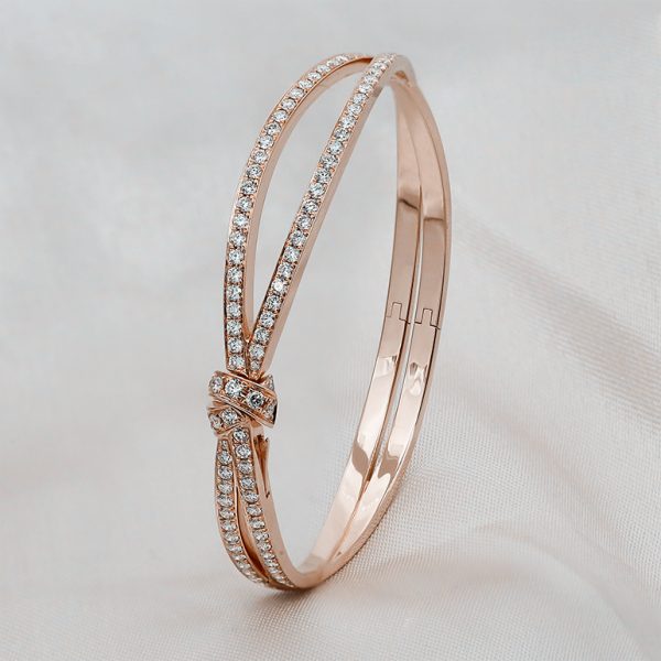lac tay Chaumet Jeux De Liens Bracelet Rose Gold Diamond