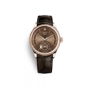 Đồng hồ Rolex Cellini Dual Time 50525-0015 vàng Everose 18