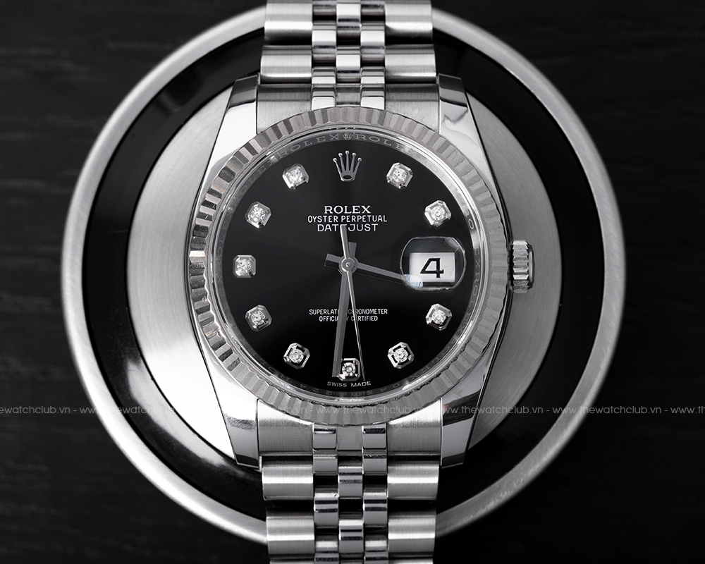 Đồng hồ nam Rolex Datejust 36 116234 Dial Black Diamond
